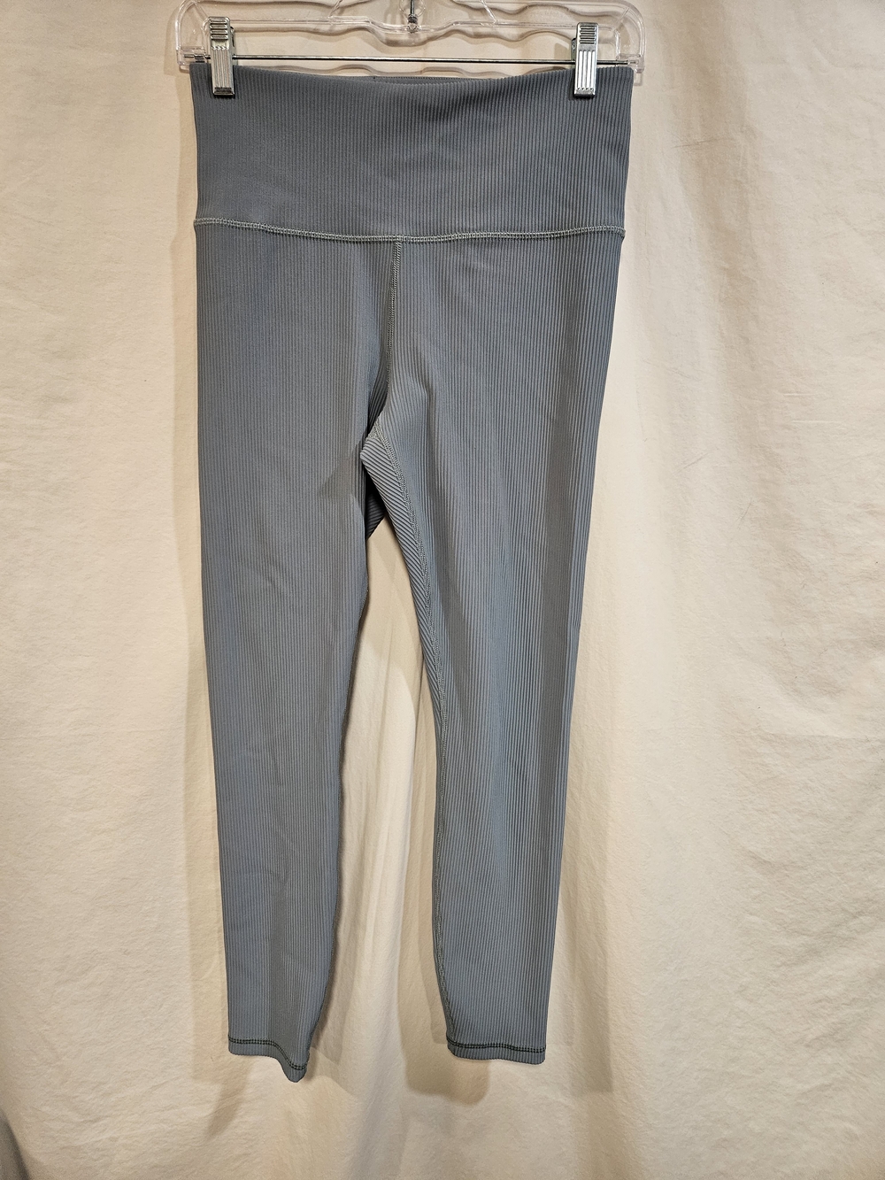 Athleta Ribbed High-Waist Leggings - Grey/Blue